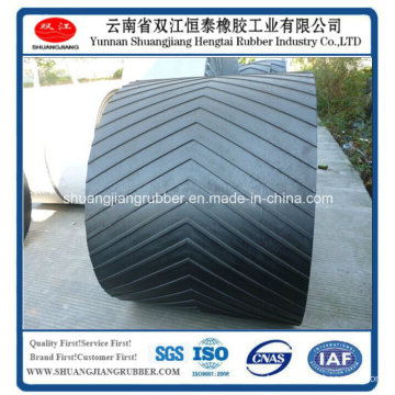 ISO Ep Standard Patterned Rubber Conveyor V Belt